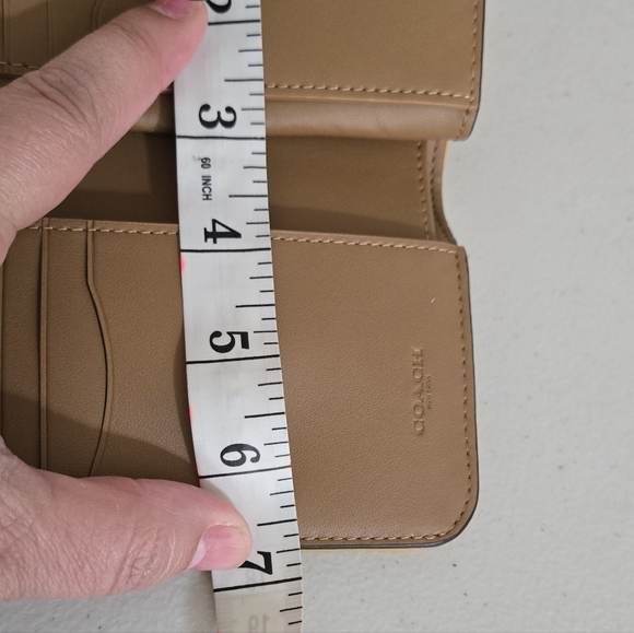 Coach Tabby Smooth Yellow Leather Wallet - Picture 3 of 13